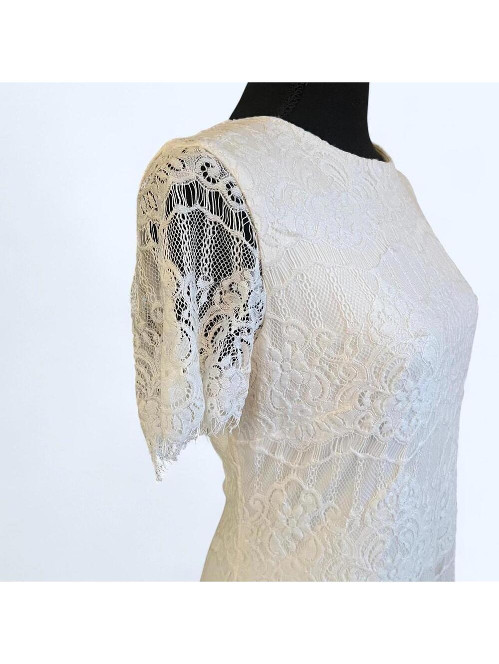 Kensie white lace dress fairy coquette cottagecore mini dress Size 8 🤍 - Picture 4 of 7